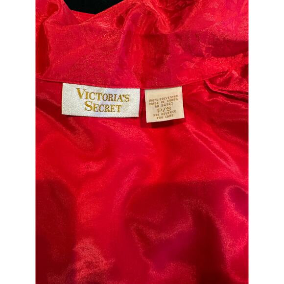 90s Vintage VICTORIA'S SECRET| Gold Label Red Satin Nightgown Size Small - Picture 5 of 6